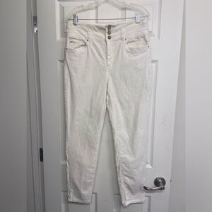 Ann Taylor winter white corduroy jeans size 12